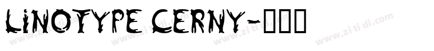 Linotype Cerny字体转换